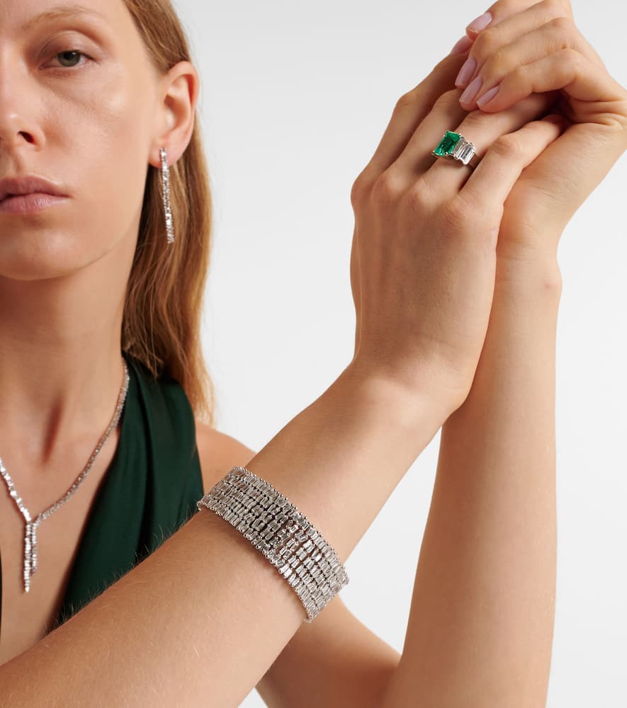 18kt white gold bracelet with diamonds