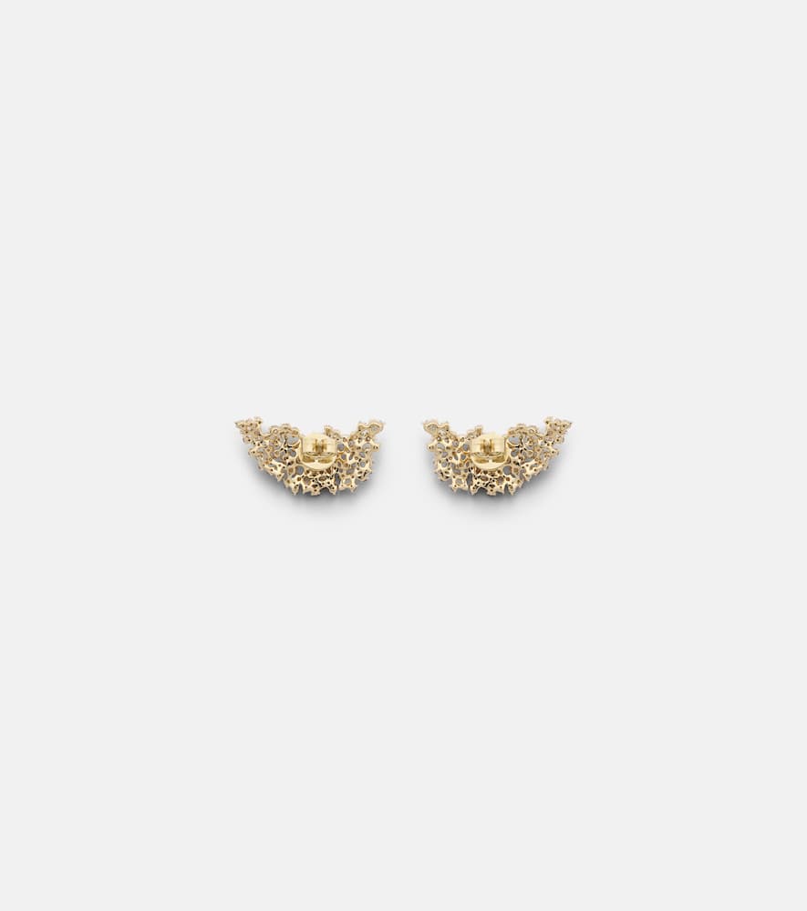 Scatter 18kt gold earrings with diamonds