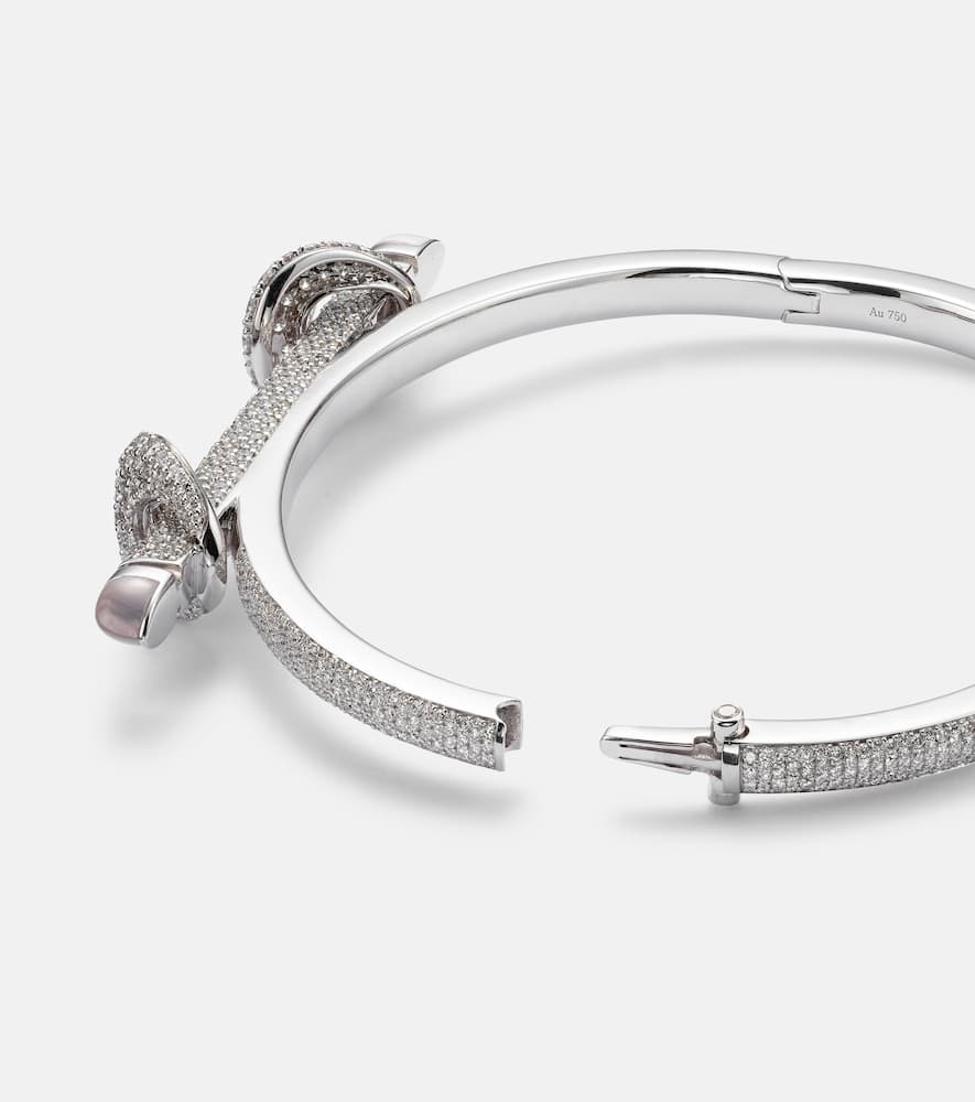 Chakra Icon 18kt white gold bracelet with diamonds and quartz
