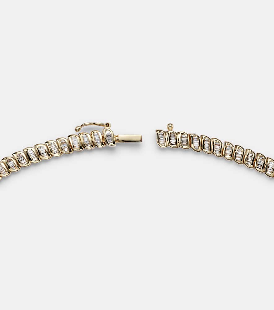 Zoe 18kt gold choker with diamonds
