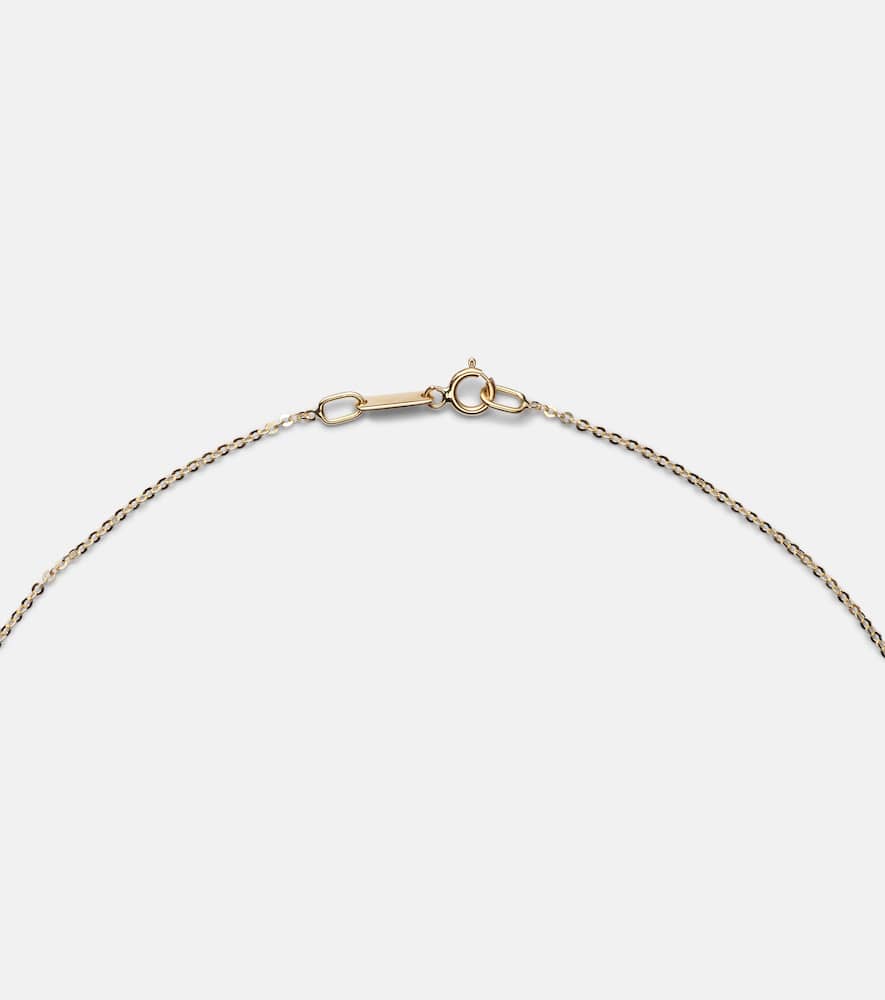 18kt gold necklace with emeralds