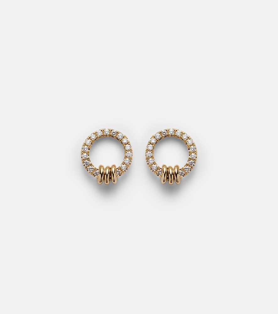 Sidra 18kt gold earrings with diamonds