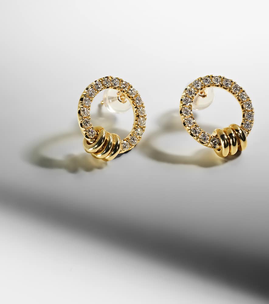 Sidra 18kt gold earrings with diamonds