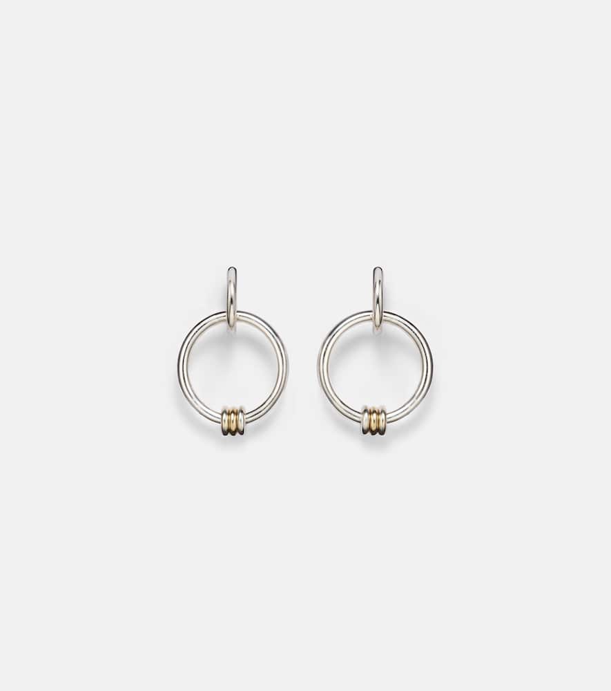 Sirius Versa sterling silver and 18kt gold hoop earrings
