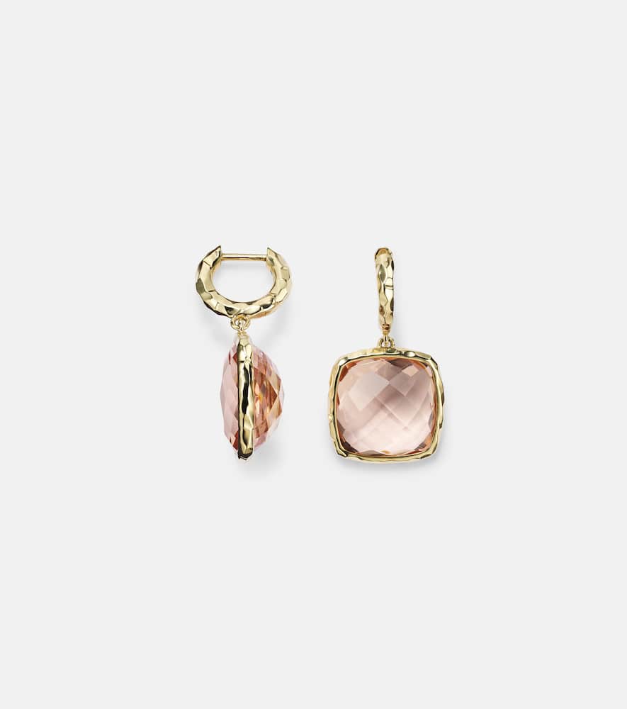 Serenity 18kt gold earrings with morganite