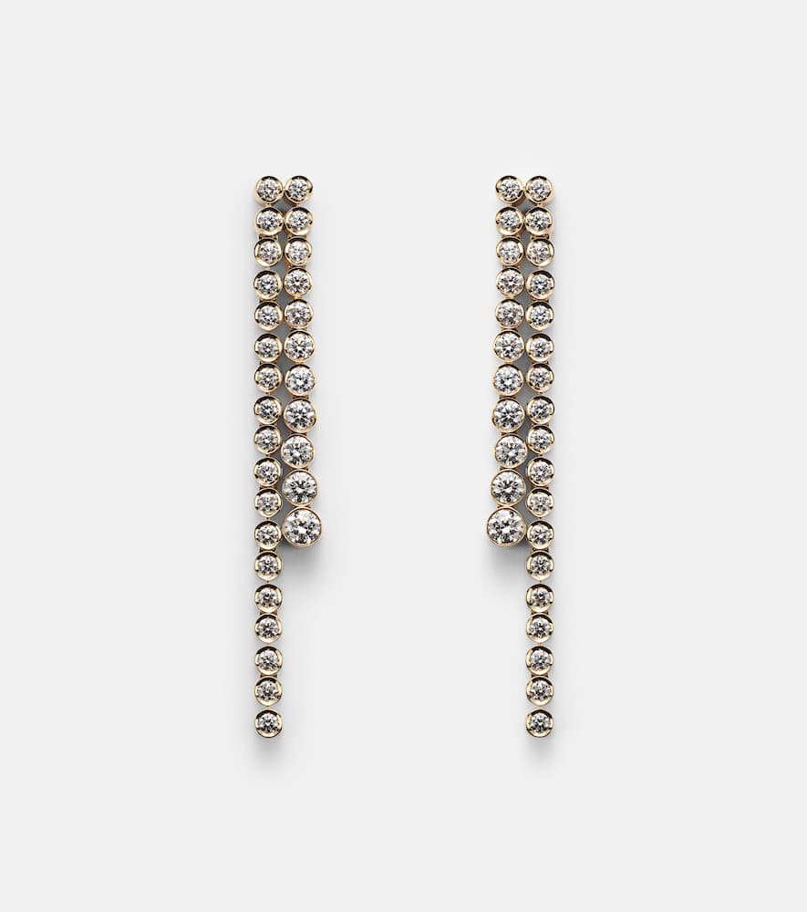 La Danse 18kt gold earrings with diamonds