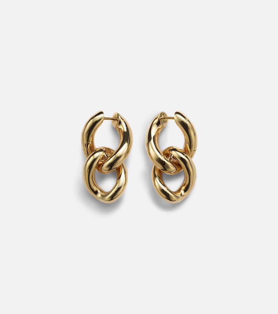 18kt gold earrings with diamonds