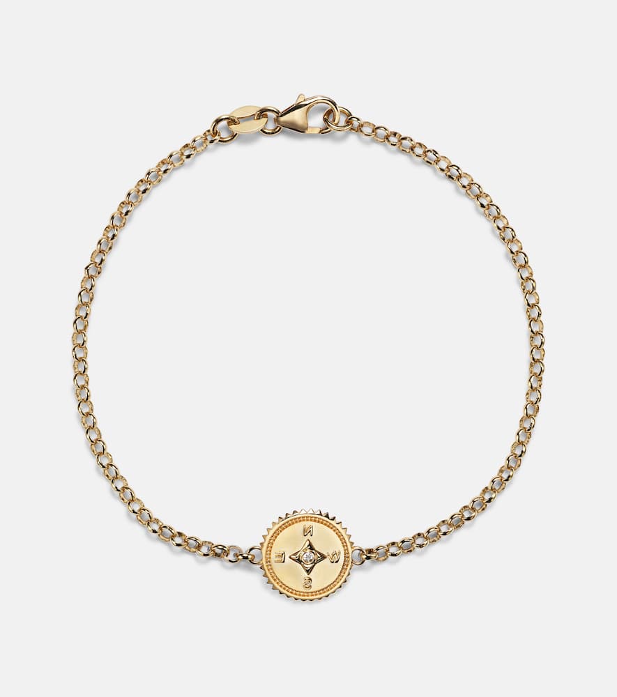 Internal Compass 18kt gold bracelet with diamond