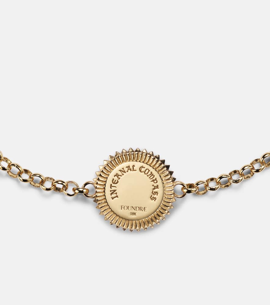 Internal Compass 18kt gold bracelet with diamond