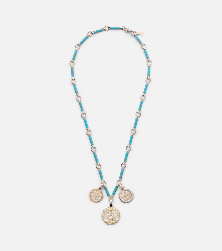 New Beginnings 18kt gold necklace with diamonds