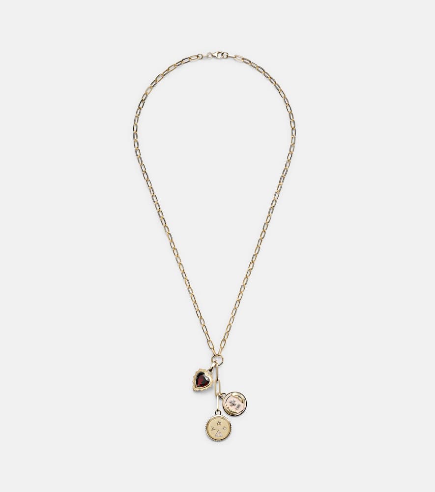 Love, Dream & Vivacity 18kt gold necklace with diamonds