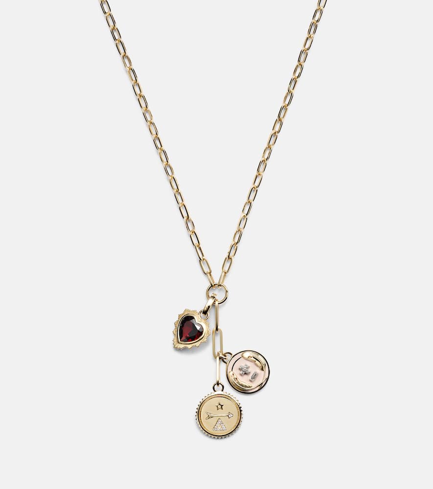 Love, Dream & Vivacity 18kt gold necklace with diamonds