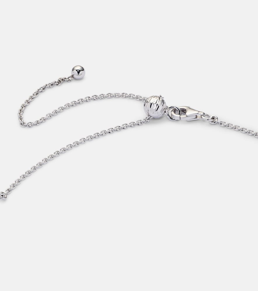 Autumn 18kt white gold choker with diamonds