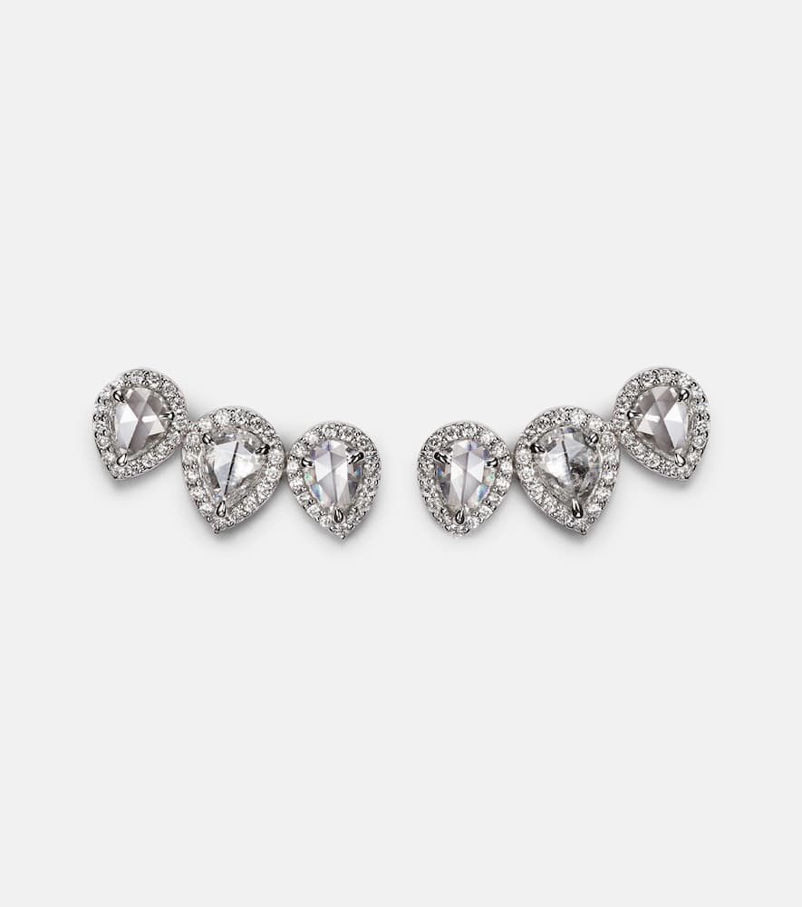 Kanika 18kt white gold earrings with diamonds