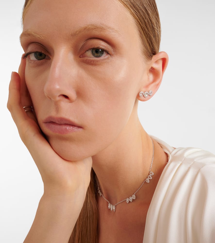 Kanika 18kt white gold earrings with diamonds