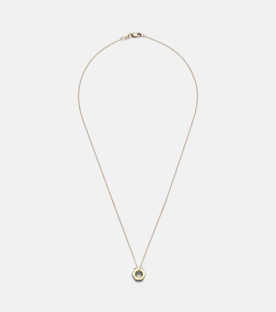 Nut 18kt gold pendant necklace