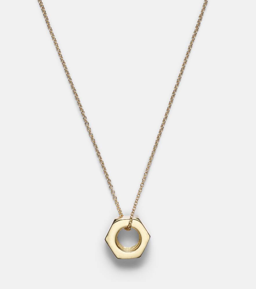 Nut 18kt gold pendant necklace