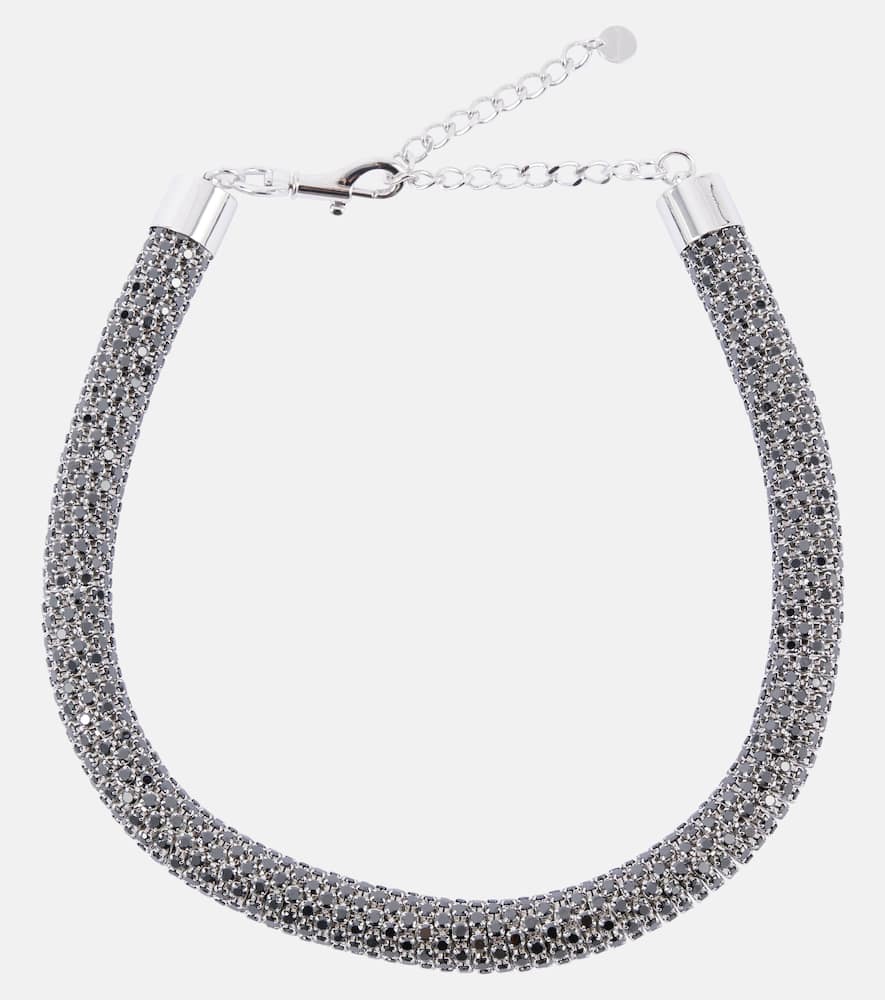 Crystal-embellished choker