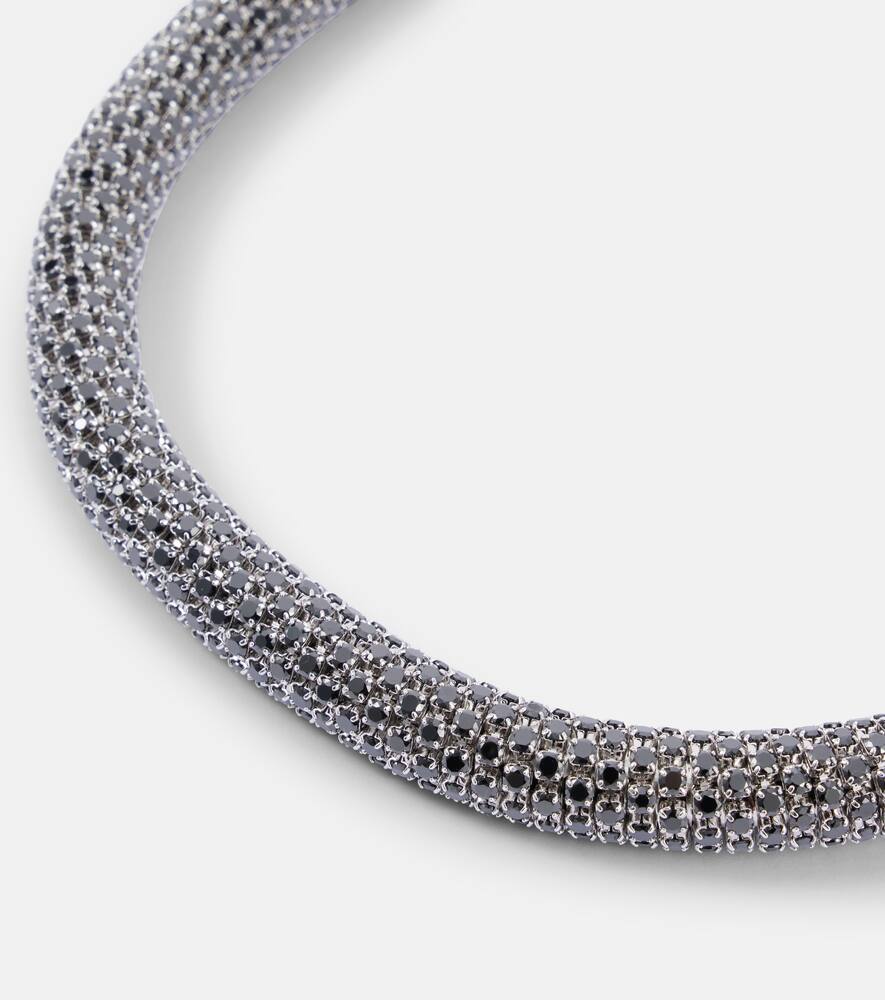 Crystal-embellished choker