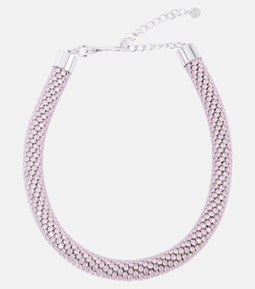 Crystal-embellished choker