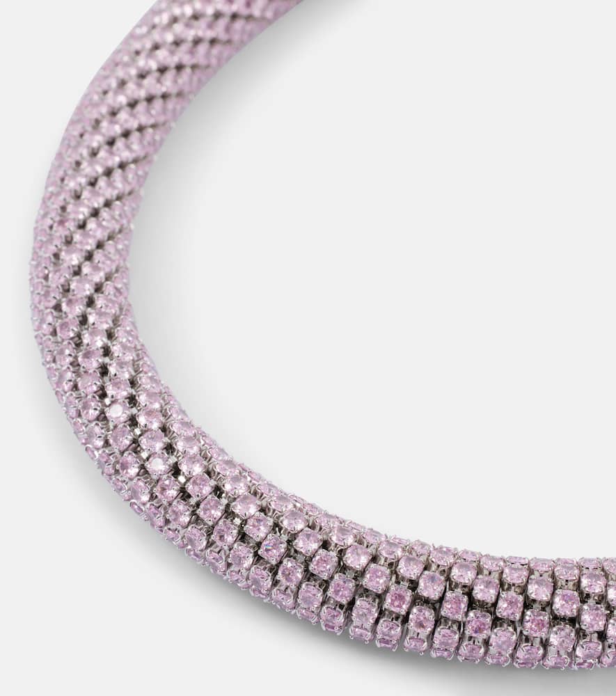 Crystal-embellished choker