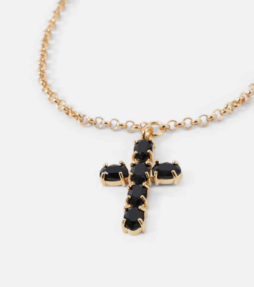 Cross crystal-embellished bracelet