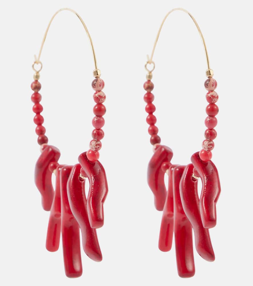 Jolana embellished hoop earrings