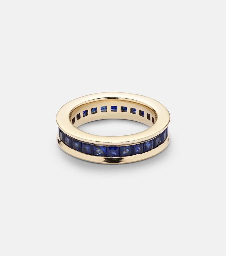 Ivy Eternity 18kt gold ring with sapphire