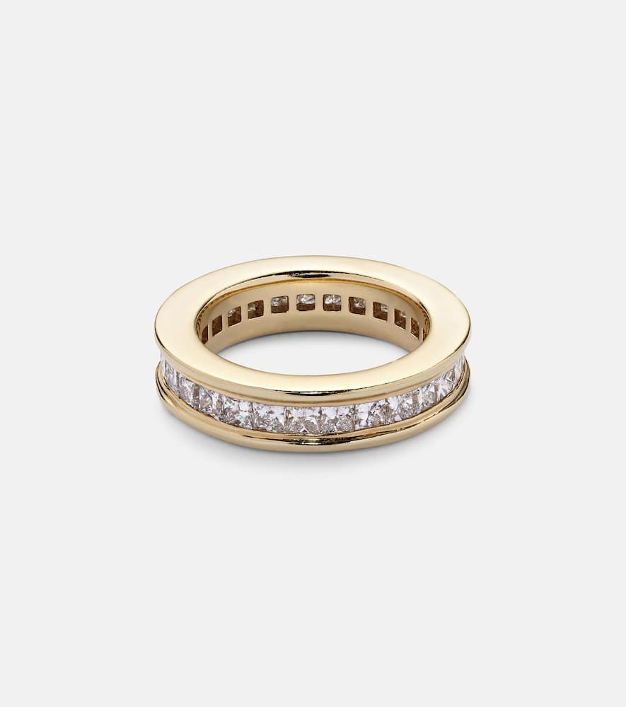 Ivy Eternity 18kt gold ring with diamonds