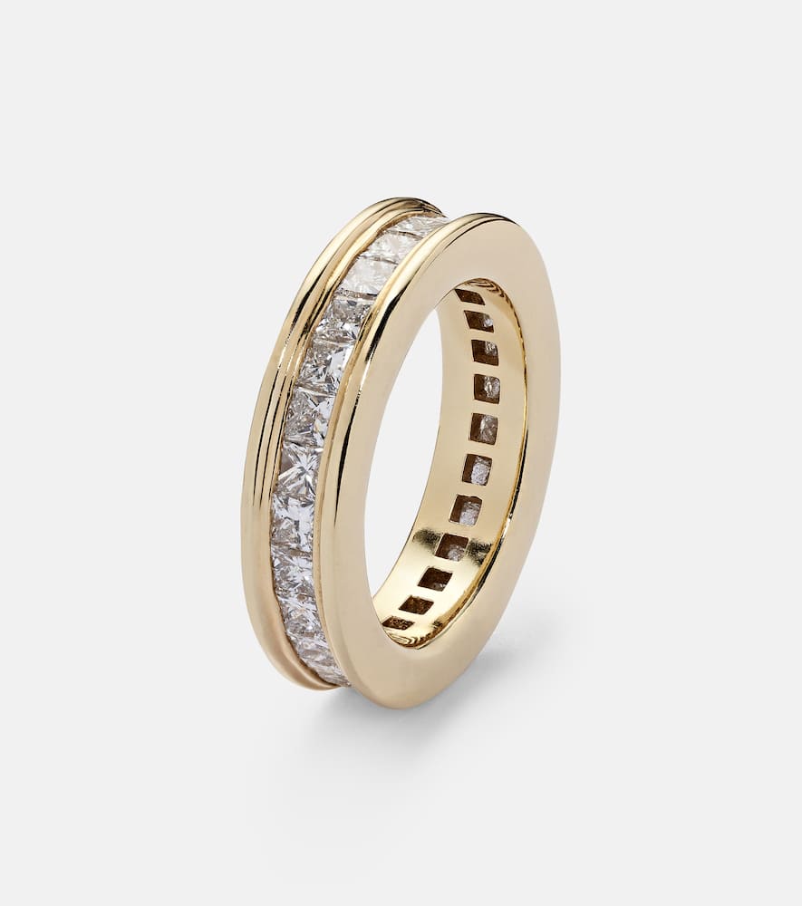 Ivy Eternity 18kt gold ring with diamonds