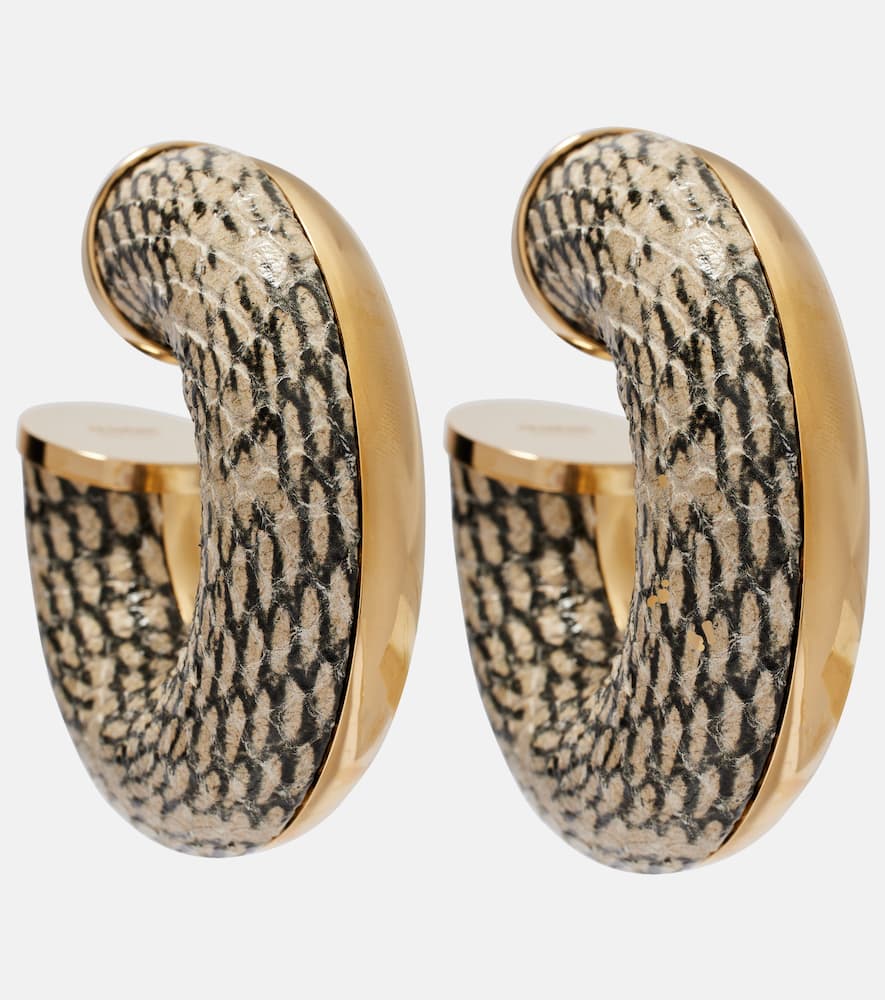 The Mojave snake-effect hoop earrings