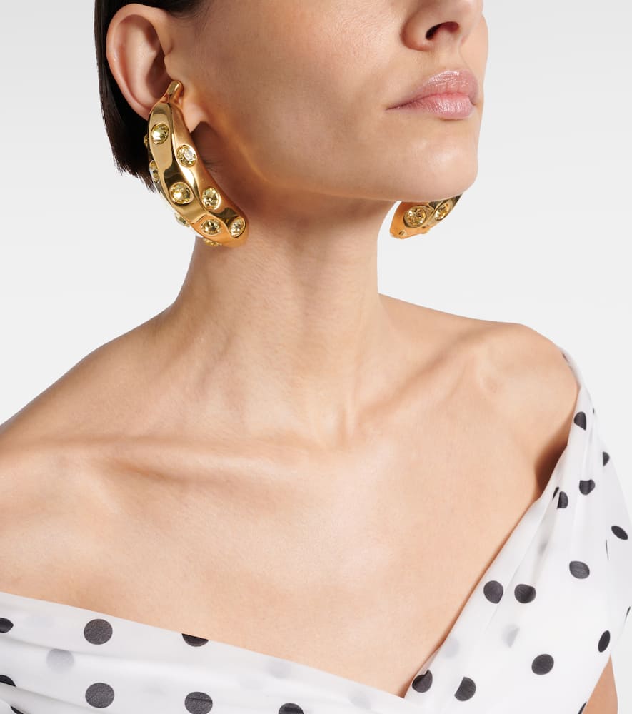 Bananes crystal-embellished earrings