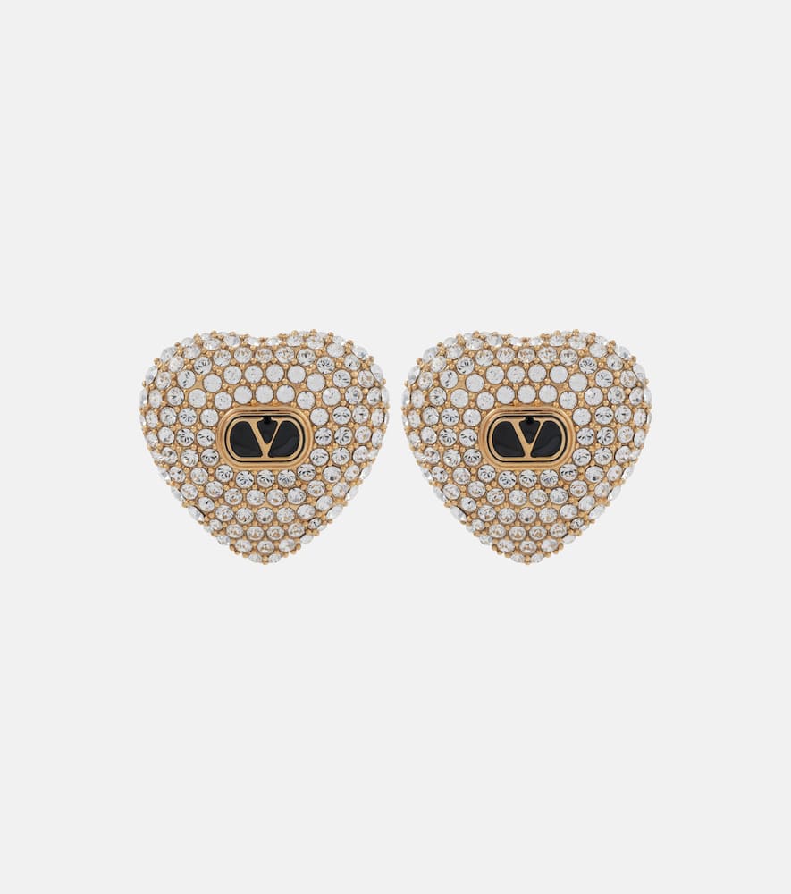 Cuore XS embellished stud earrings