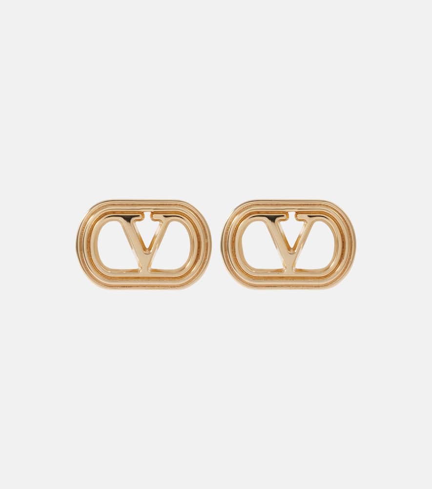Ovalette VLogo stud earrings