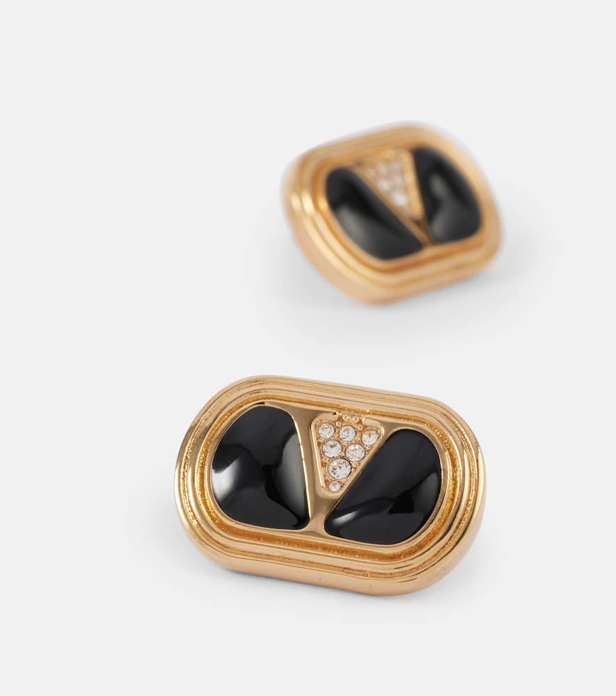 Ovalette embellished earrings