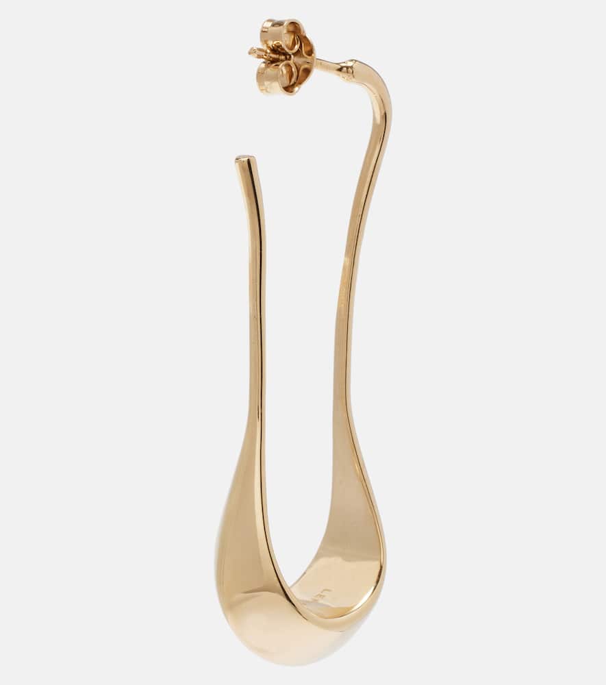 Drop gold-plated earrings