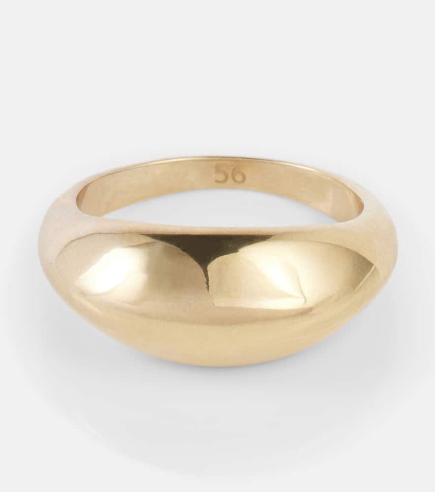 Gold-plated sterling silver ring