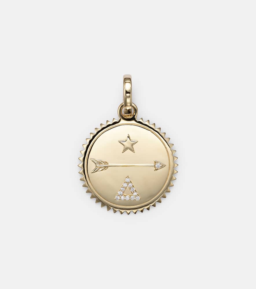 Dream Medium 18kt gold pendant with diamonds