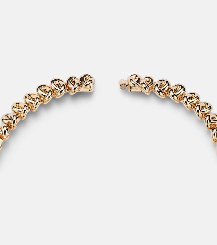 Multi Knot 10kt gold necklace