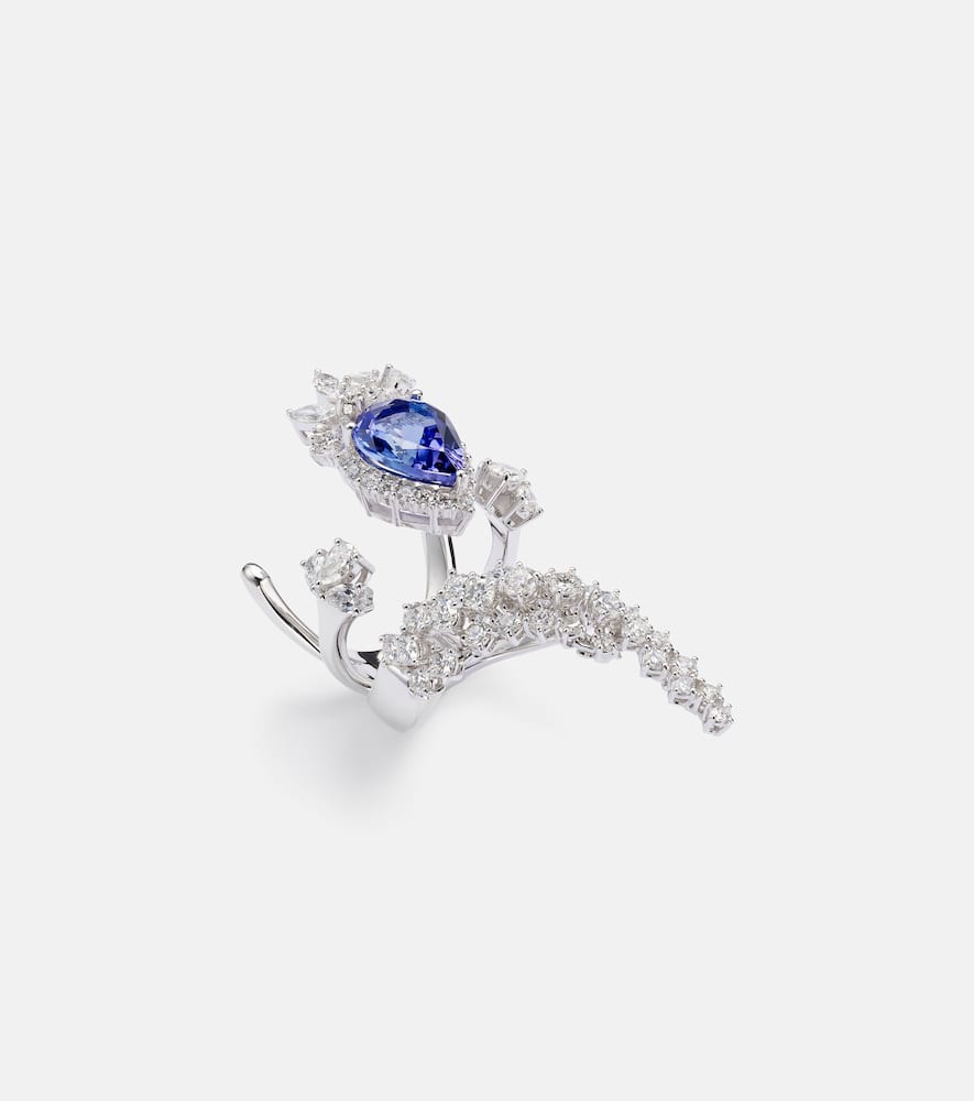 Reign Supreme 18kt white gold ring with tanzanite and diamonds