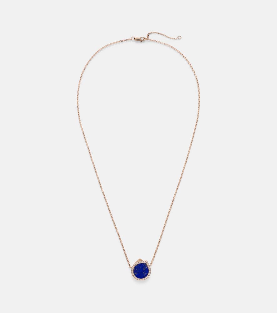 Antifer 18kt gold necklace with lapis lazuli and diamonds