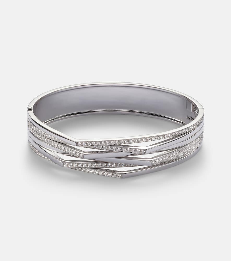 Antifer 18kt white gold cuff bracelet with diamonds
