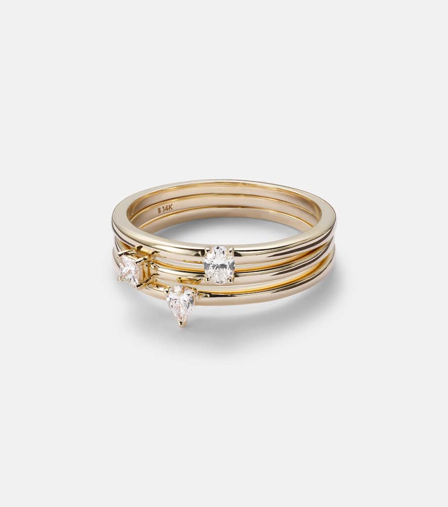 14kt gold ring with diamonds