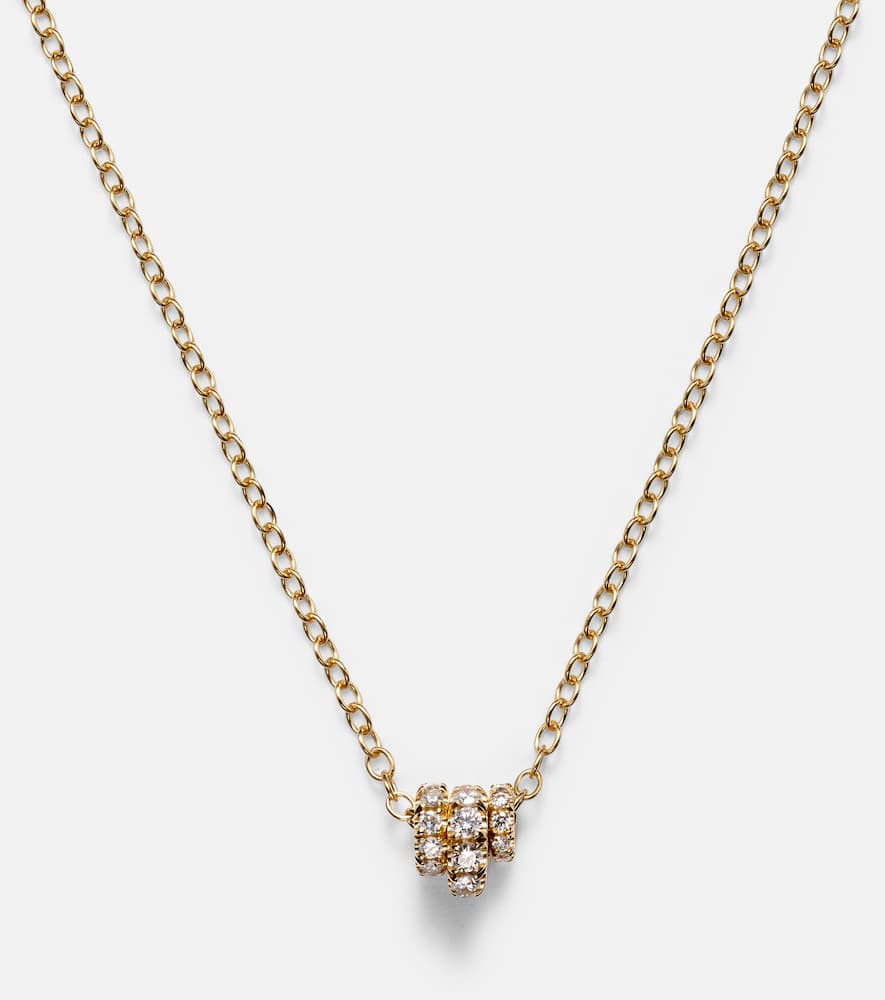 Vesta 18kt gold chain necklace with diamonds
