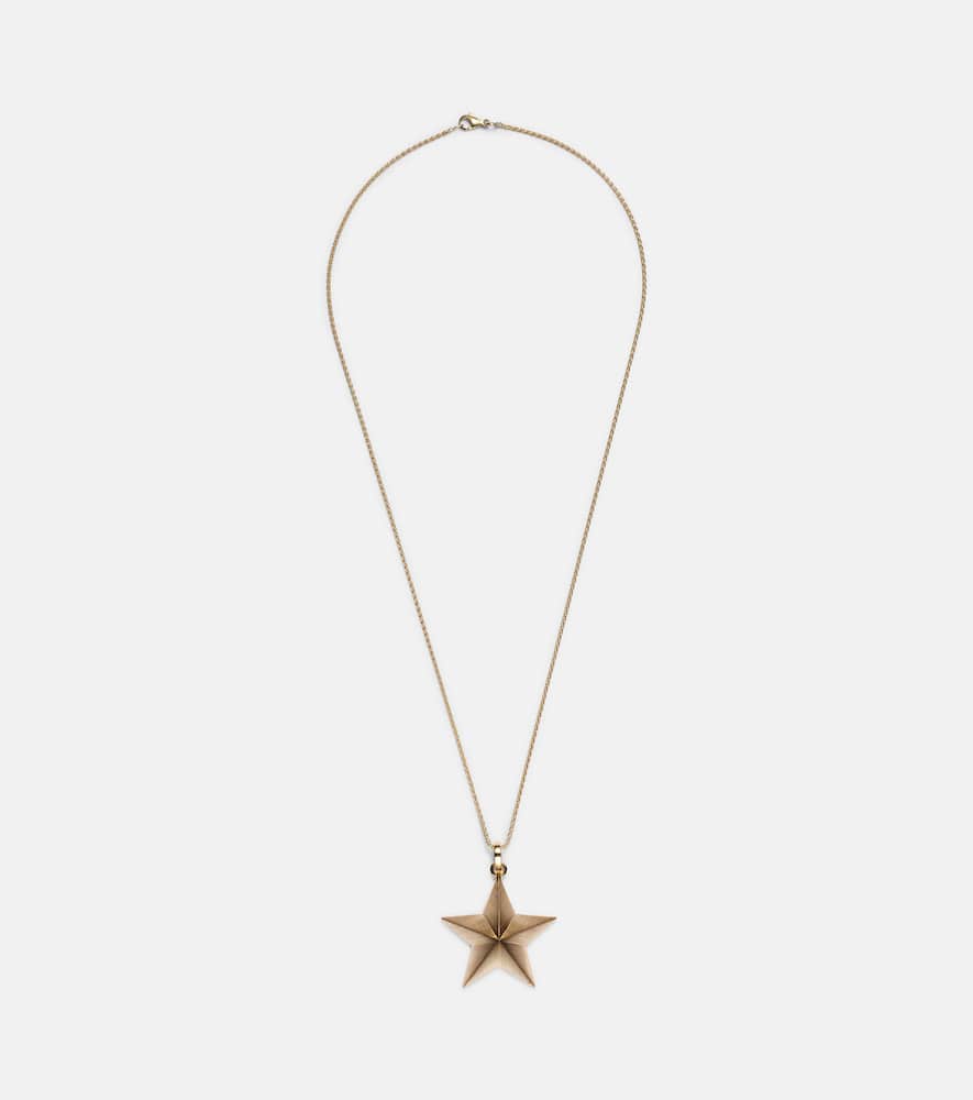 Jumbo Star 18kt gold charm necklace