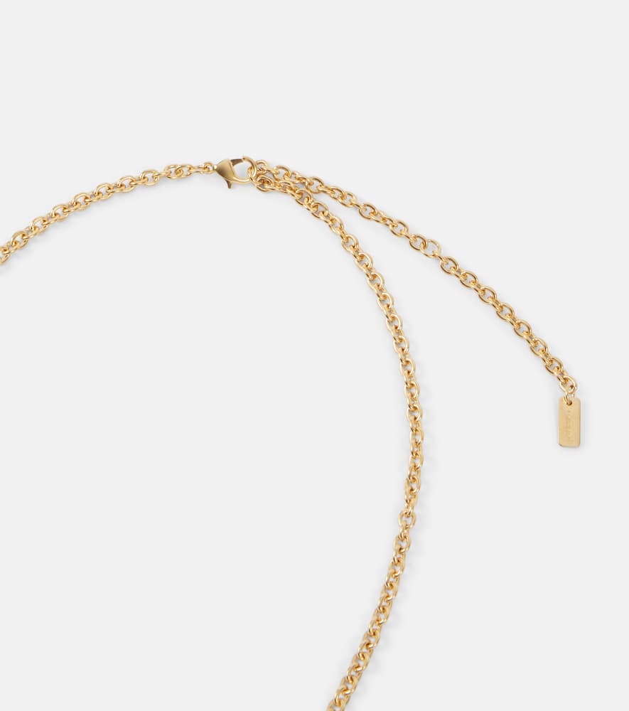 Chloé Chloé Shells embellished pendant necklace
