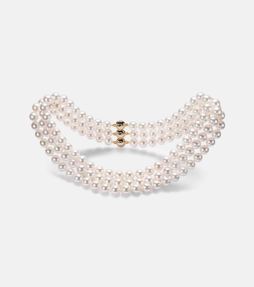 Grace 18kt gold necklace with pearls