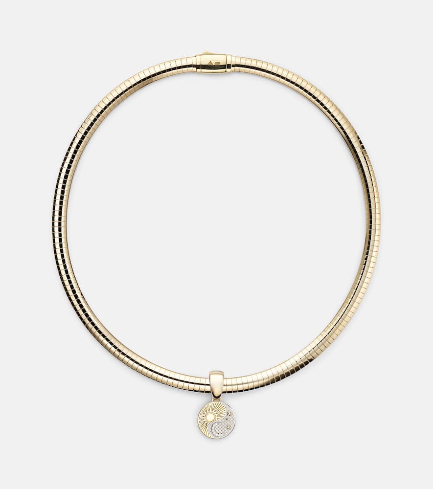 Balance - Foundational Keys 18kt gold and white gold necklace with diamonds