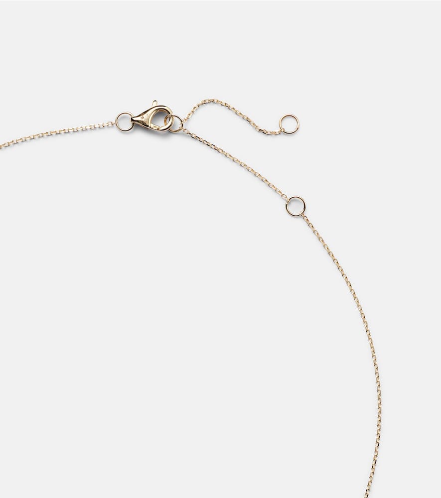 14kt gold necklace with sapphires