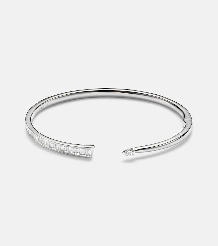Inner Fire 18kt white gold bangle with diamonds
